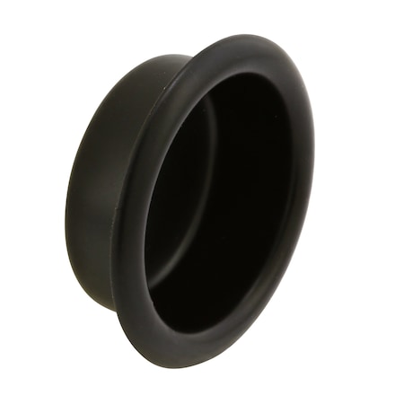 Prime-Line Closet Door Finger Pull, 3/4 in., Matte Black Finish (4 Pack) N 7569